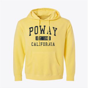 Poway California Classic Established Pigment-Dyed Hoodie