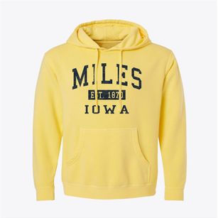 Miles Iowa Classic Established Pigment-Dyed Hoodie