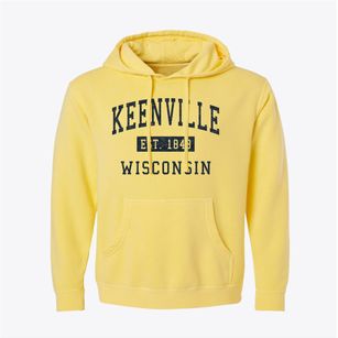 Keenville Wisconsin Classic Established Pigment-Dyed Hoodie