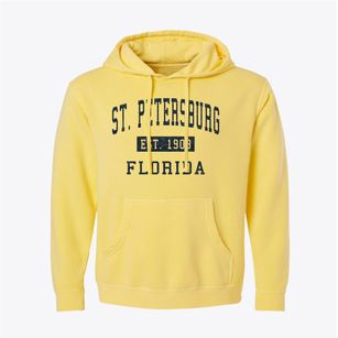 St. Petersburg Florida Classic Established Pigment-Dyed Hoodie