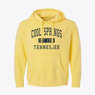 Cool Springs Tennessee Classic Established Pigment-Dyed Hoodie