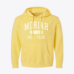 Moriah New York Classic Established Pigment-Dyed Hoodie