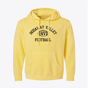 Nodaway Valley High School Classic Football Pigment-Dyed Hoodie