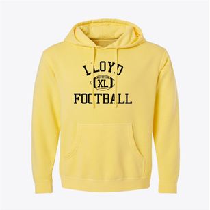 Lloyd Memorial High School Classic Football Pigment-Dyed Hoodie