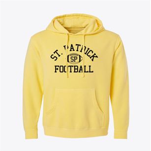 Saint Patrick School Classic Football Pigment-Dyed Hoodie