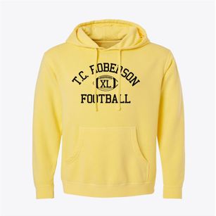 T.c. Roberson High School Classic Football Pigment-Dyed Hoodie