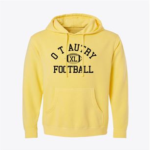 O T Autry Area Vocational Technical Classic Football Pigment-Dyed Hoodie