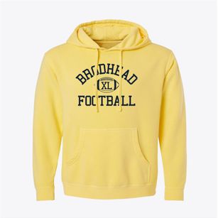 Brodhead High School Classic Football Pigment-Dyed Hoodie