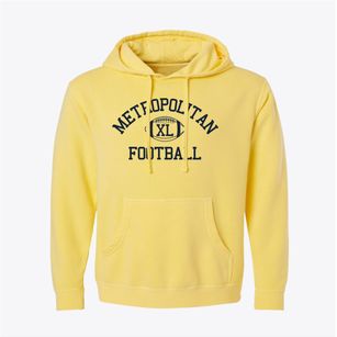 Metropolitan High School Classic Football Pigment-Dyed Hoodie