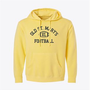 Old St. Mary's School Classic Football Pigment-Dyed Hoodie
