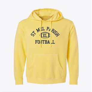 St Mel Parish Classic Football Pigment-Dyed Hoodie