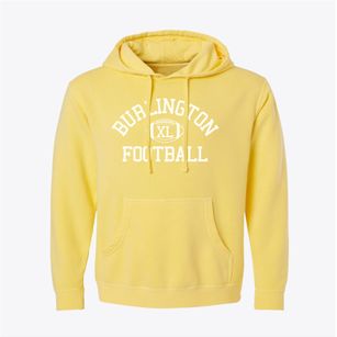 Burlington Day School Classic Football Pigment-Dyed Hoodie