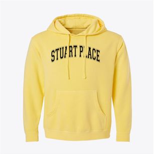 Stuart Place Elementary School Varsity Arch Pigment-Dyed Hoodie