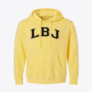 Lbj High School Varsity Arch Pigment-Dyed Hoodie