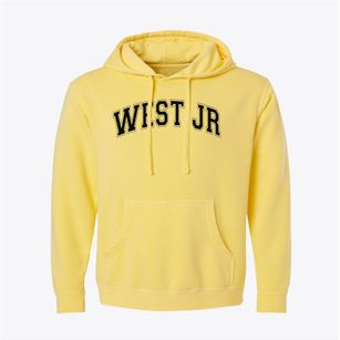 West Jr High School Varsity Arch Pigment-Dyed Hoodie