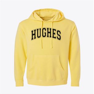Langston Hughes Middle School Varsity Arch Pigment-Dyed Hoodie