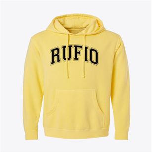 Rufio Varsity Arch Pigment-Dyed Hoodie