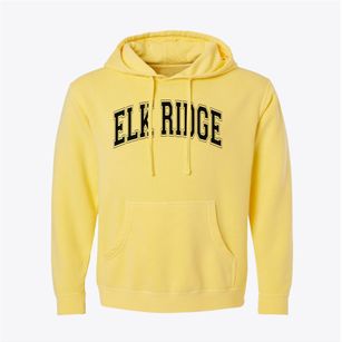 Elk Ridge Elementary School Varsity Arch Pigment-Dyed Hoodie