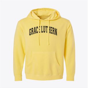 Grace Luthern School Varsity Arch Pigment-Dyed Hoodie