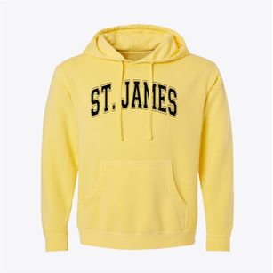 Saint James Lutheran School Varsity Arch Pigment-Dyed Hoodie