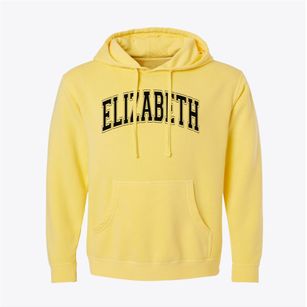 Elizabeth Waters Elementary School Varsity Arch Pigment-Dyed Hoodie