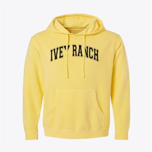 Ivey Ranch Elementary School Varsity Arch Pigment-Dyed Hoodie