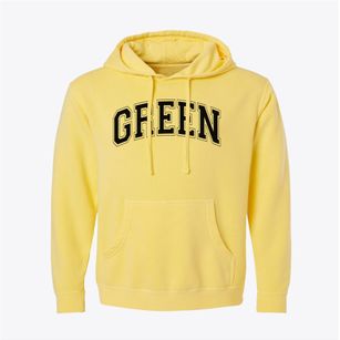Green Junior High School Varsity Arch Pigment-Dyed Hoodie