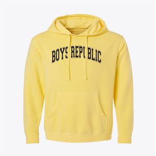 Boys Republic School Varsity Arch Pigment-Dyed Hoodie