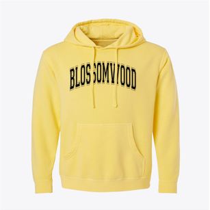 Blossomwood Elementary School Varsity Arch Pigment-Dyed Hoodie