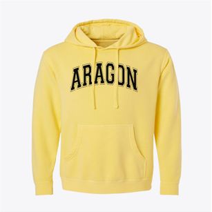 Aragon High School Varsity Arch Pigment-Dyed Hoodie