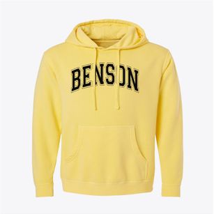 Benson Secondary School Varsity Arch Pigment-Dyed Hoodie