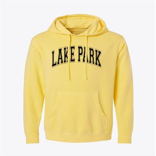 Lake Park Elementary School Varsity Arch Pigment-Dyed Hoodie