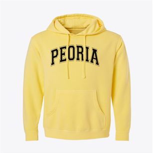 Peoria Hebrew Day School Varsity Arch Pigment-Dyed Hoodie