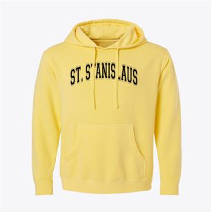 Saint Stanislaus School Varsity Arch Pigment-Dyed Hoodie