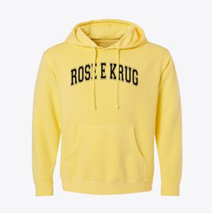 Rose E Krug Elementary School Varsity Arch Pigment-Dyed Hoodie