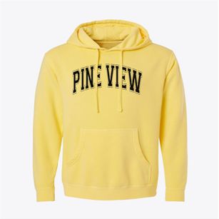 Pine View Elementary School Varsity Arch Pigment-Dyed Hoodie