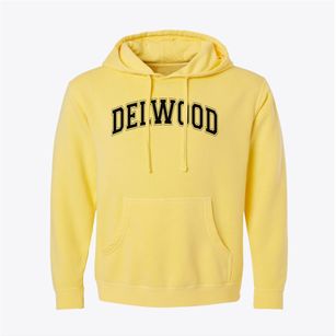 Delwood Elementary School Varsity Arch Pigment-Dyed Hoodie