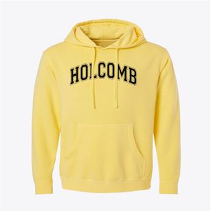 Holcomb High School Varsity Arch Pigment-Dyed Hoodie