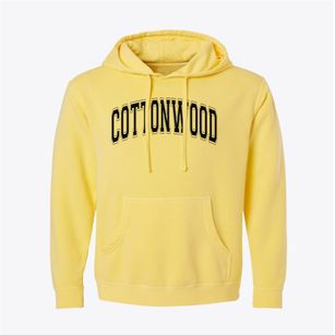 Cottonwood Elementary School Varsity Arch Pigment-Dyed Hoodie
