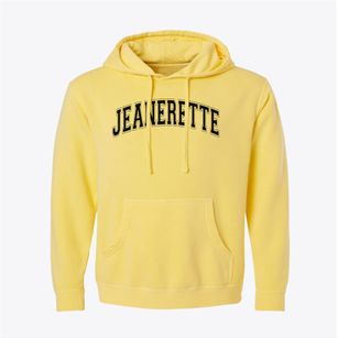 Jeanerette High School Varsity Arch Pigment-Dyed Hoodie