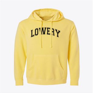 Lowery Middle School Varsity Arch Pigment-Dyed Hoodie