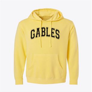 Gables Academy Varsity Arch Pigment-Dyed Hoodie