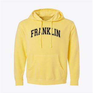 Franklin High School Varsity Arch Pigment-Dyed Hoodie