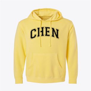 Chen Varsity Arch Pigment-Dyed Hoodie