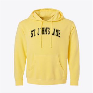 Saint John's Lane Elementary School Varsity Arch Pigment-Dyed Hoodie