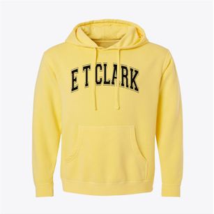 E T Clark Academy Varsity Arch Pigment-Dyed Hoodie