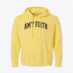Amy Firth School Varsity Arch Pigment-Dyed Hoodie