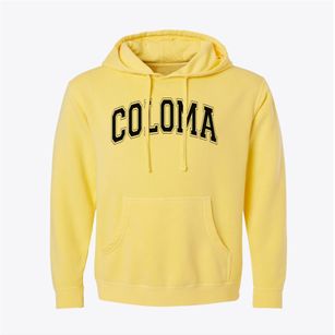 Coloma Senior High School Varsity Arch Pigment-Dyed Hoodie