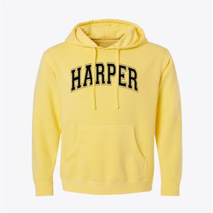 Harper High School Varsity Arch Pigment-Dyed Hoodie