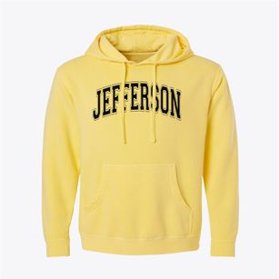 Jefferson High School Varsity Arch Pigment-Dyed Hoodie